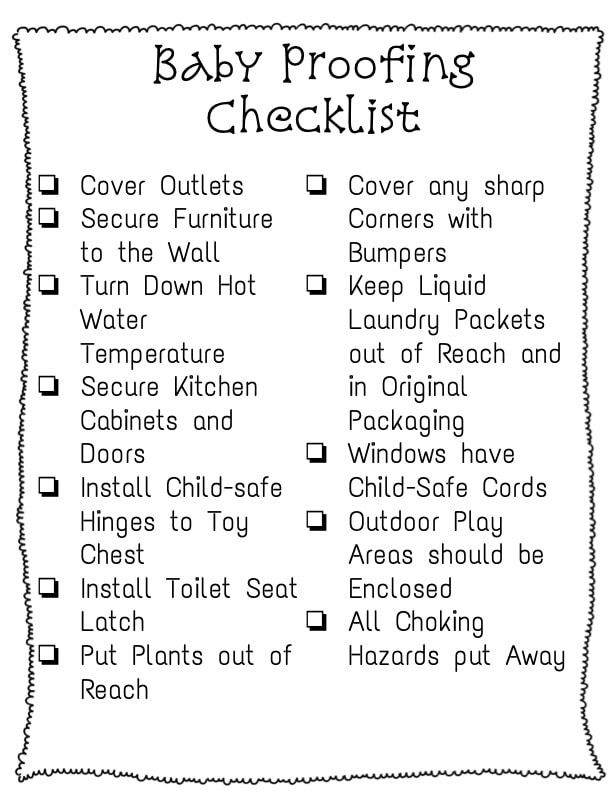 Babyproofing Checklist for Expectant Moms